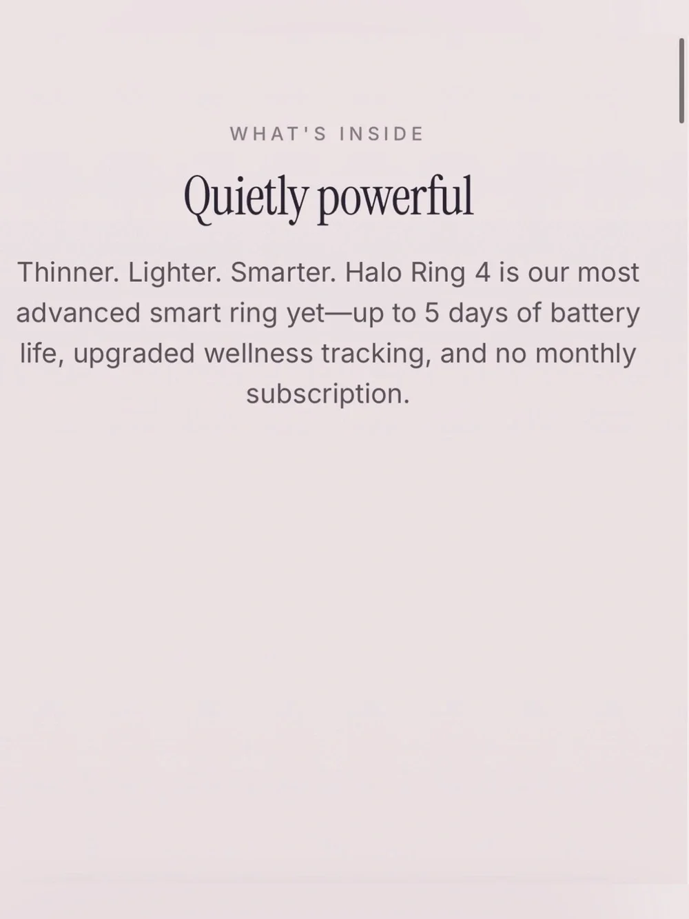 Halo Ring 4 Smart Sleep & Activity Ring - Rose Gold